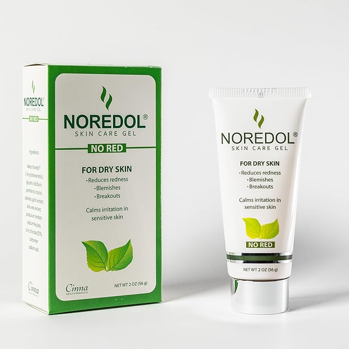 Skin Care Gel - Redness Relief Moisturizer for Dry Skin - Rosacea Treatment for Face - Soothes Prone Skin and Irritation - Fragrance Free 1 oz.
