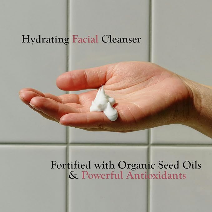 ZENMED Gentle Cleansing Cream - 6 oz. 100% Vegetarian Natural See Oil & Antioxidant Fortified Help Control Redness & Flushing pH 6.0 Soap-Free Will Not Over-Dry