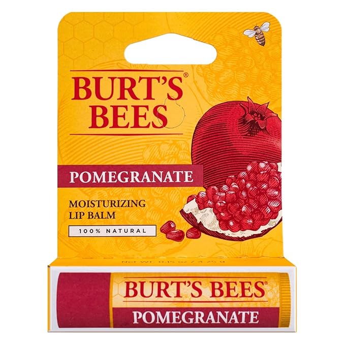 Burt's Bees Lip Balm, Pomegranate Oil,