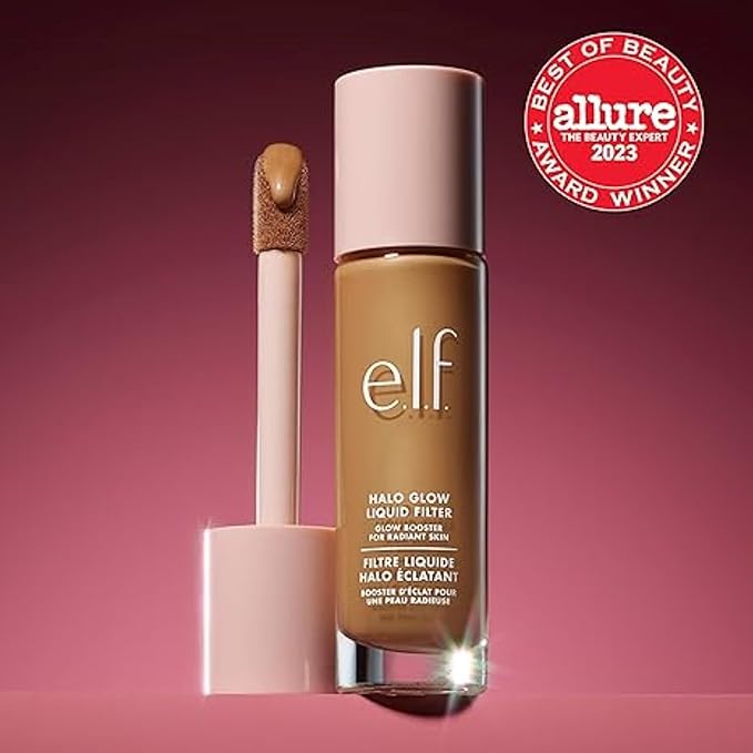 e.l.f. Halo Glow Liquid Filter, Complexion Booster For 5 Medium/Tan
