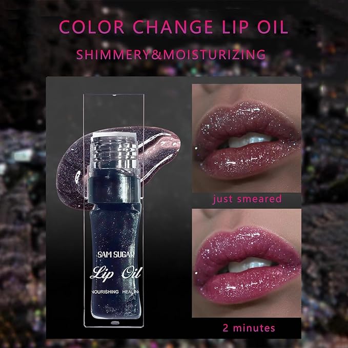 2024NEW Bossup Color Changing Lip Oil，Magic Color Changing Lip