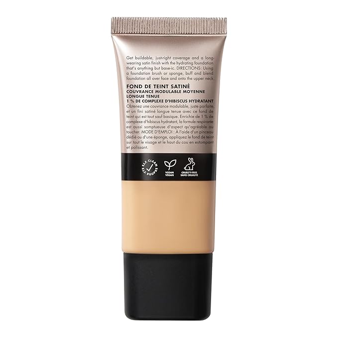 e.l.f. Soft Glam Foundation, Medium Coverage, Long-Lasting & Light Warm