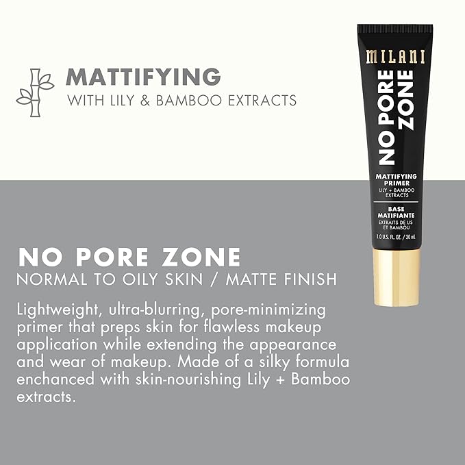 Milani Face Primer for Makeup (Mattifying & Pore-Minimizing, Fl. Oz)
