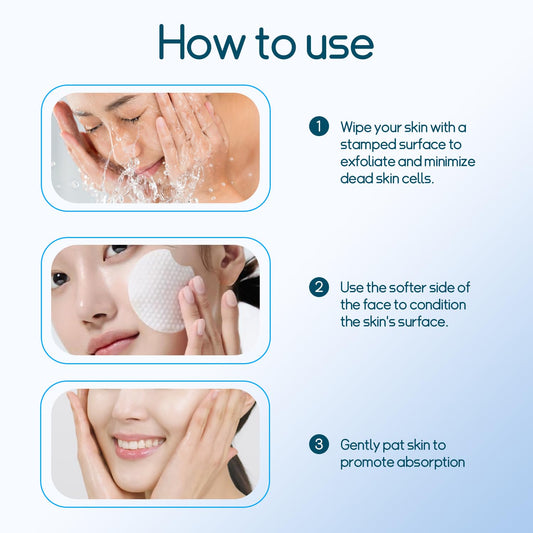 Shodu Salicylic Acid Toner Pads Face Care, Gentle Pore Shrinking Face Exfoliator Toner Pads, Soothing Skin Care Dual Texture Salicylic Acid Pad, Oil Control Deep Cleansing Facial Cotton (Pack Of 70)