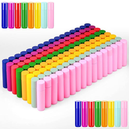 128 Pieces Lip Balm Tubes 5 ml Refillable ml
