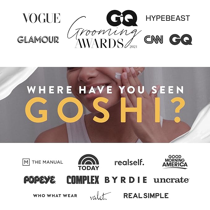 GOSHI Super Vitamin Face Moisturizer for All Skin Types 1.75 oz - Nourishing Face Cream Infused with Sesame Oil, Vitamin E and More Plant Extracts - Made in Japan