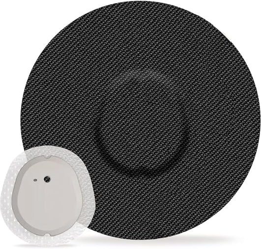 G7 Adhesive Patches Waterproof 20 Pack Overpatch for G7 & Stelo Flexible CGM Tape Hypoallergenic & Latex-Free Stelo Overlay Patch for 10-15 Days Long Stay Without Glue in The Center, Black