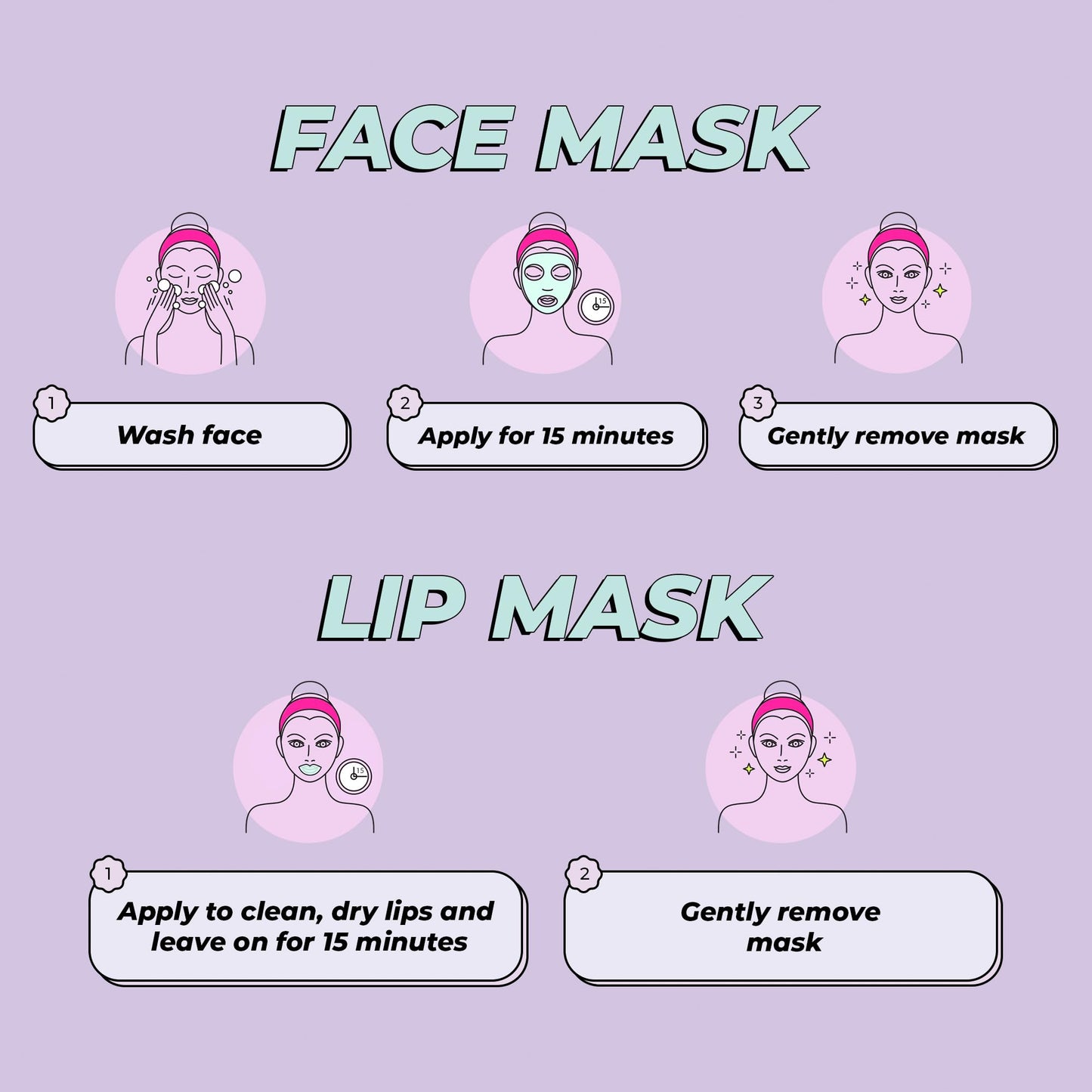 Lip Mask and Collagen Eye Pad Gift Set, Best of Lips & Eyes - 4 Piece Set, Plump & Repair Lip Masks, Brighten & Firm Vegan Collagen Eye Pads - Anti Aging Beauty Facial Masks - Korean Skin Care