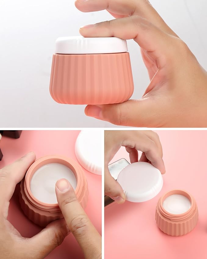 Travel Bottles 8 Pack, TSA Approved 3 oz Toiletries Containers, Leak Proof Silicone Squeezable Essentials Jars with Clear Bag