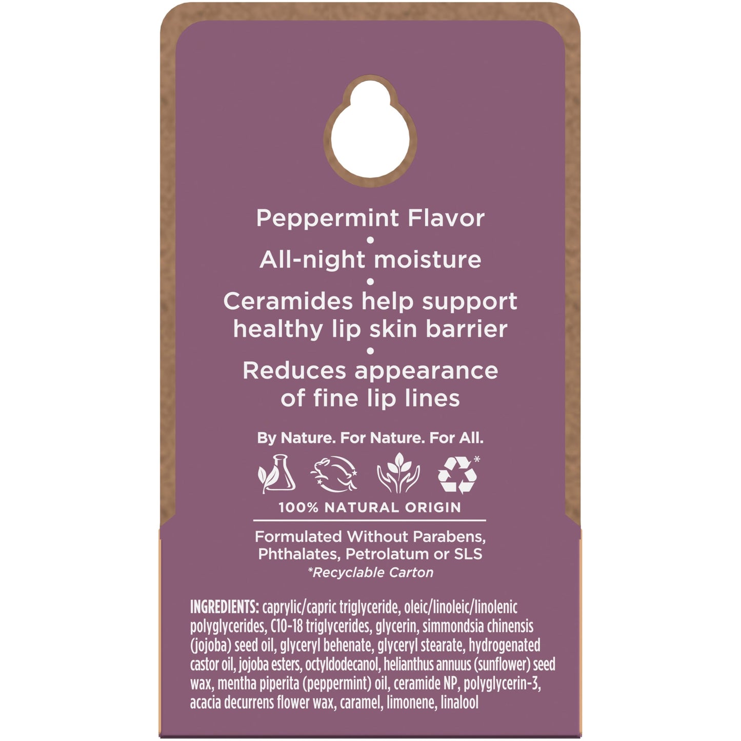 Burt's Bees Original Overnight Intensive Lip Treatment, Moisturizing, Restorative, Reduces Fine Lines, Vitamin E, Ceramides Oils, Natural Origin Lip Care, 0.25 Oz.