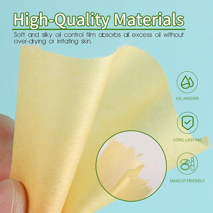 300 Sheets Blotting Paper, HNYYZL Oil Absorbing Sheets