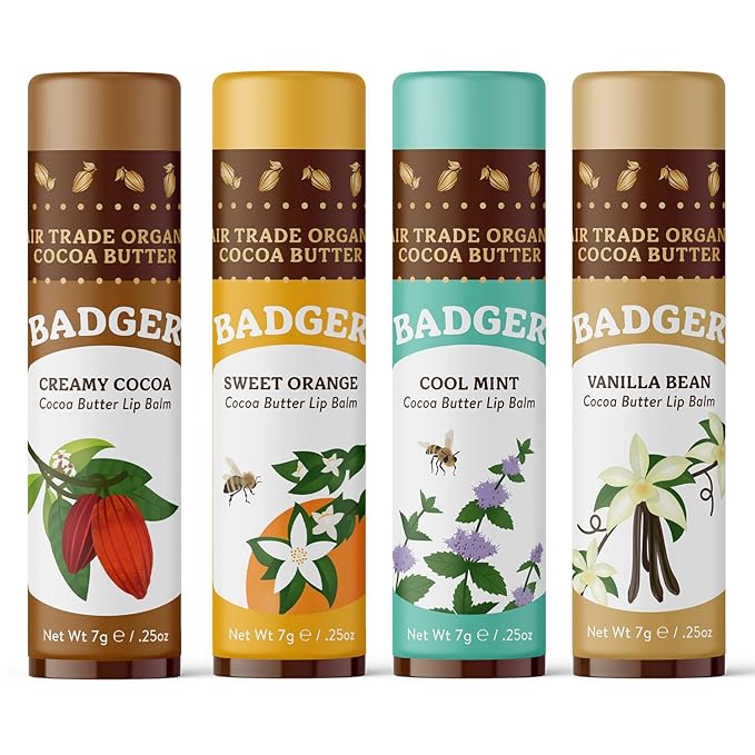 Badger - Cocoa Butter Lip Balm oz