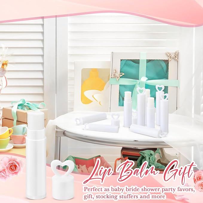 100 Pcs Lip Balm Bulk Heart Gift