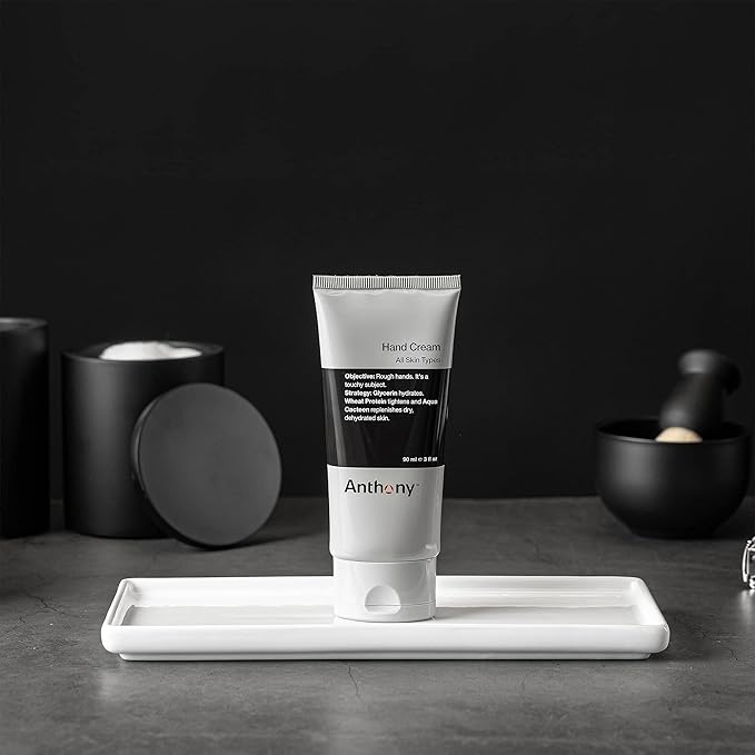 Anthony Hand Cream, 3 Fl Oz, Contains AHAs, Coconut Oil, Shea Butter, Glycerin, Aqua Cacteen; Heals, Hydrates, Soothes Dry, Chapped, Cracked Hands; Diminishes Tough Calluses