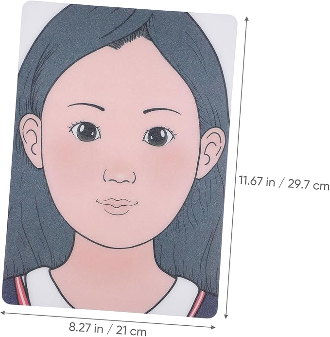 ADOCARN 2pcs Makeup Practice Board Makeup Training Face