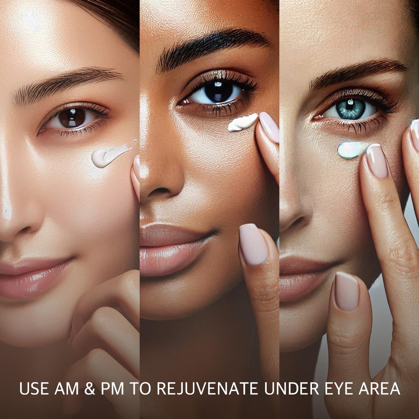 eyeNlip Salmon Peptide Eye Cream 1.18 fl oz - Daily Lightweight Cream with Niacinamide and Nutrition-Rich Complex for a Refreshed Under-Eye Look, Korean Skincare Routine