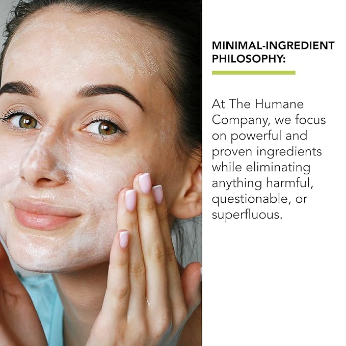 humane Benzoyl Peroxide Acne Face Wash - 5% Regular-Strength Acne Treatment for Face, Skin, Back and Body - 8 Fl Oz - Dermatologist-Tested Non-Foaming Cleanser - Vegan, Cruelty-Free
