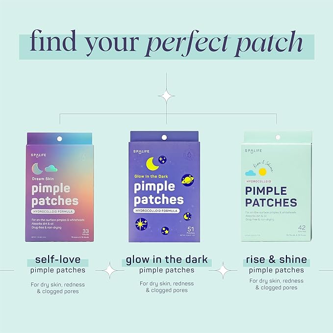 SpaLife Beauty Dream Skin Pimple Patches – Hydrocolloid Formula for Acne, Spots, Redness, and Oiliness – 90 Moons & 108 Clouds – Acne Patches – Spot Treatment – Hydrocolloid Patches – Zit Patches