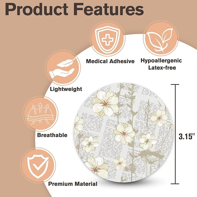 20 Pack G7 Over Patches Waterproof Adhesive Patch for Dexcom G7 & Stelo CGM Tape Stelo Overpatch Non-Glue Central Full Cover Hypoallergenic & Latex-Free Long Stay for 15 Days