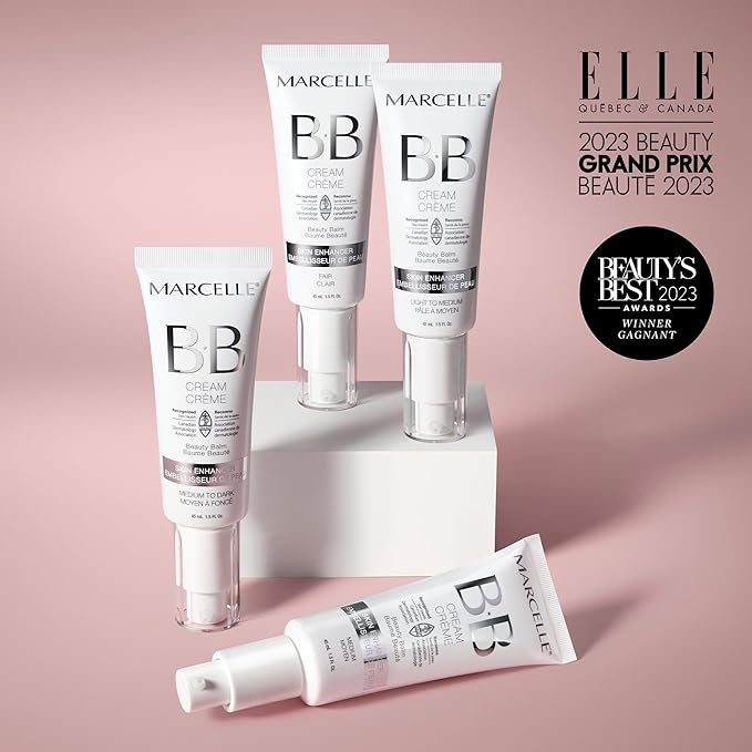 Marcelle BB Cream Beauty Balm - Fair Tinted Oil-Free, Cruelty-Free, 45mL
