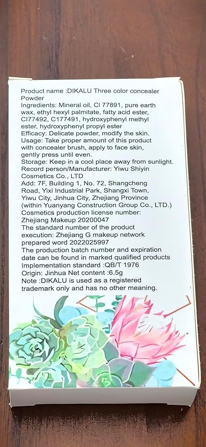 6 Colors Correcting Concealer Palette, Makeup Cream Contour