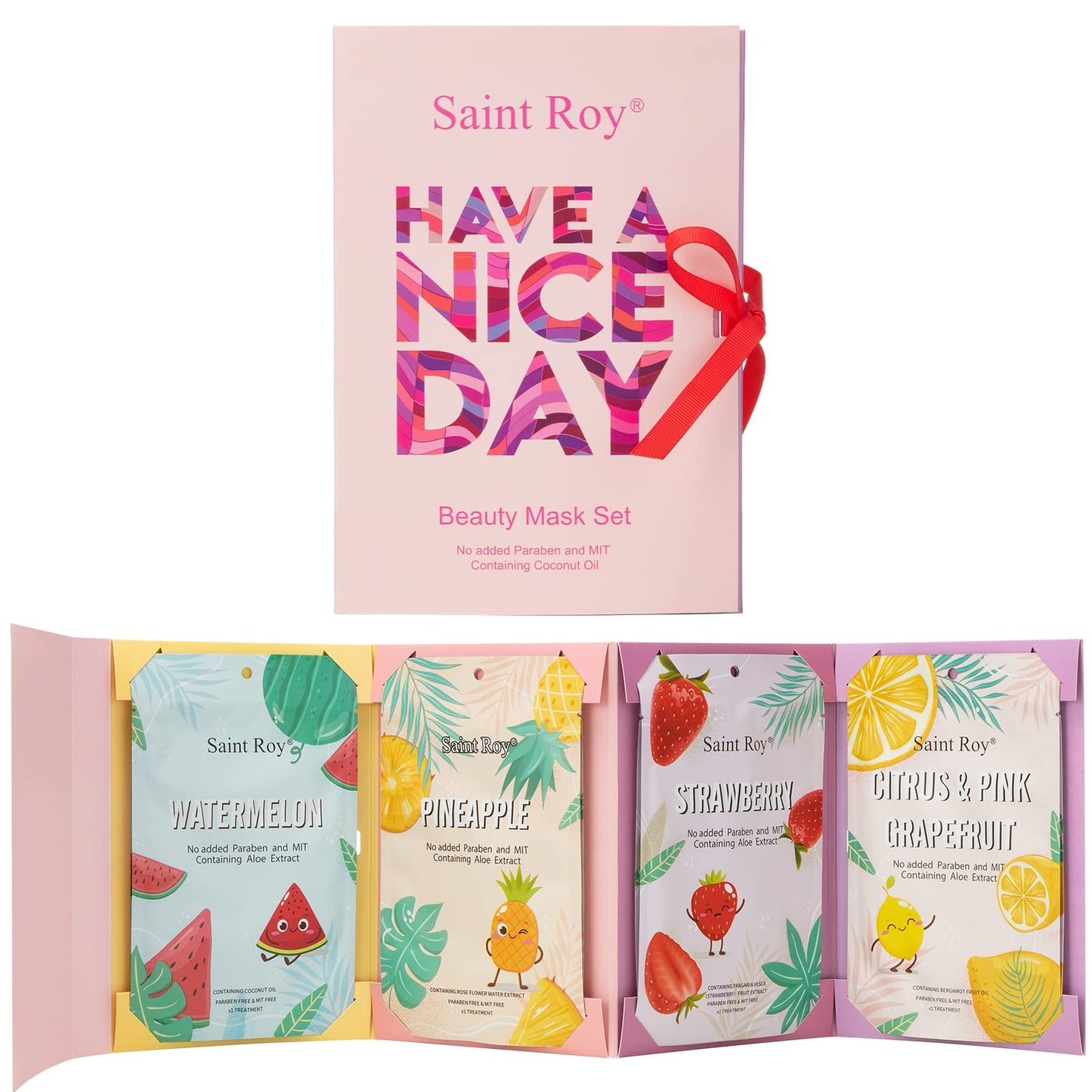 8 Pack Sheet Hydrating Face Masks Skincare for Women, Bulk Fruit Face Mask Skin Care, Facial Masks Set for All Skin Types, Christmas Birthday Gifts, Moisturising Sheet Mask, Soothe Facial Masks