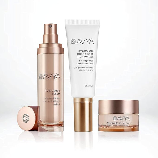 Hydroveda GLOW, SOOTHE AND SUN PROTECT TRIO