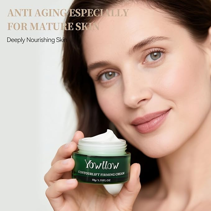 Anti-Aging Skin Moisturizer,Hydrating & Firming Facial Cream to Help Face Neck Lifting,Tightening and Reducing Wrinkle,Light Repair Cream for Women Men