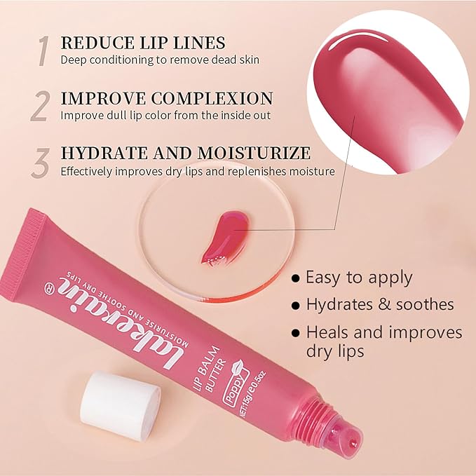 4 Color Glossy Lip Butter Balm,