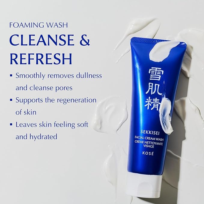 SEKKISEI Facial Cream Wash, Foaming Face