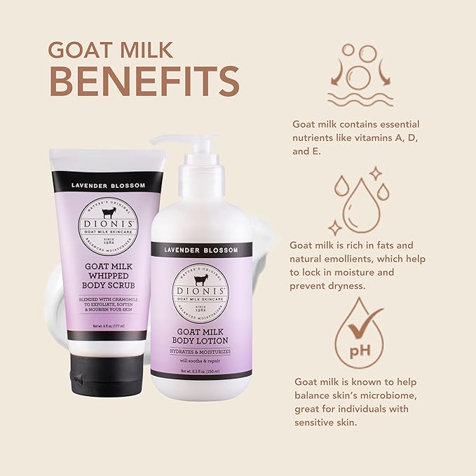 Dionis Goat Milk Skincare Lavender Scented Exfoliating