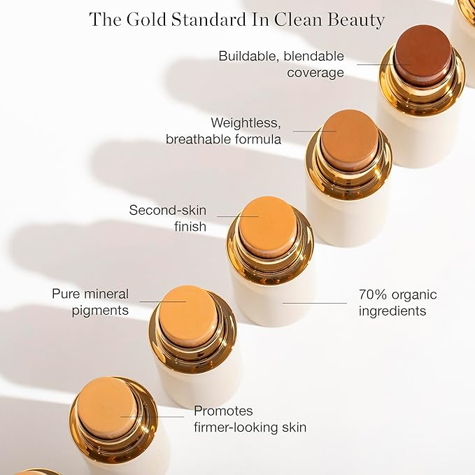 Ogee Sculpted Complexion Foundation Stick (Aspen 1.0W - Organic Ingredients