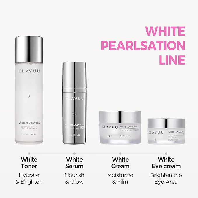 KLAVUU Deep Hydrating Milky Toner with Pearl Extract– Niacinamide, Hyaluronic Acid, Lightweight Facial Toner for Glass Skin and Wrinkle Care, Anti Aging, Korean Moisturizer Skincare for Women (4.76oz)