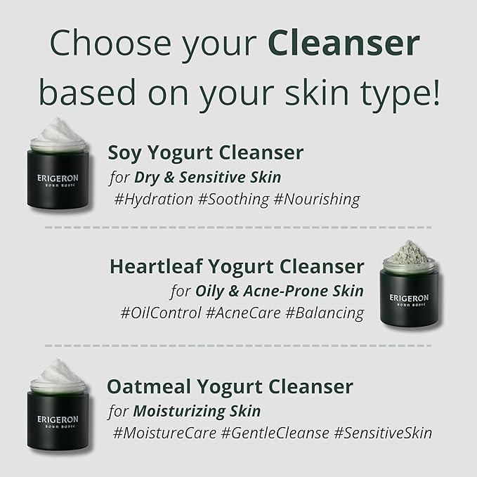 Heartleaf Facial Cleanser, Face Mask, Greek Yogurt Cleanser, Soothing, Deep Pore Scrubber & Face Wash with Green Tea, Blackhead Remover, Korean Skin Care (3.38 fl.oz.)