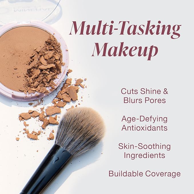 Mineral Fusion Pressed Powder Foundation, Olive 12- Light/Med Hypoallergenic, Cruelty-Free, 0.32 Oz