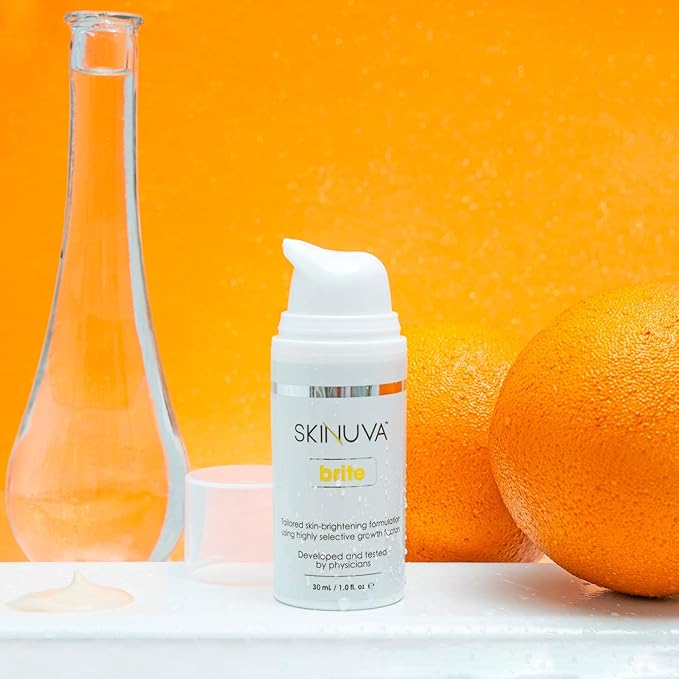 Skinuva® Brite Dark Spot Treatment – Tone-Enhancing Cream Formulated with Growth Factors, Vitamin C, and Niacinamide For All Skin Types