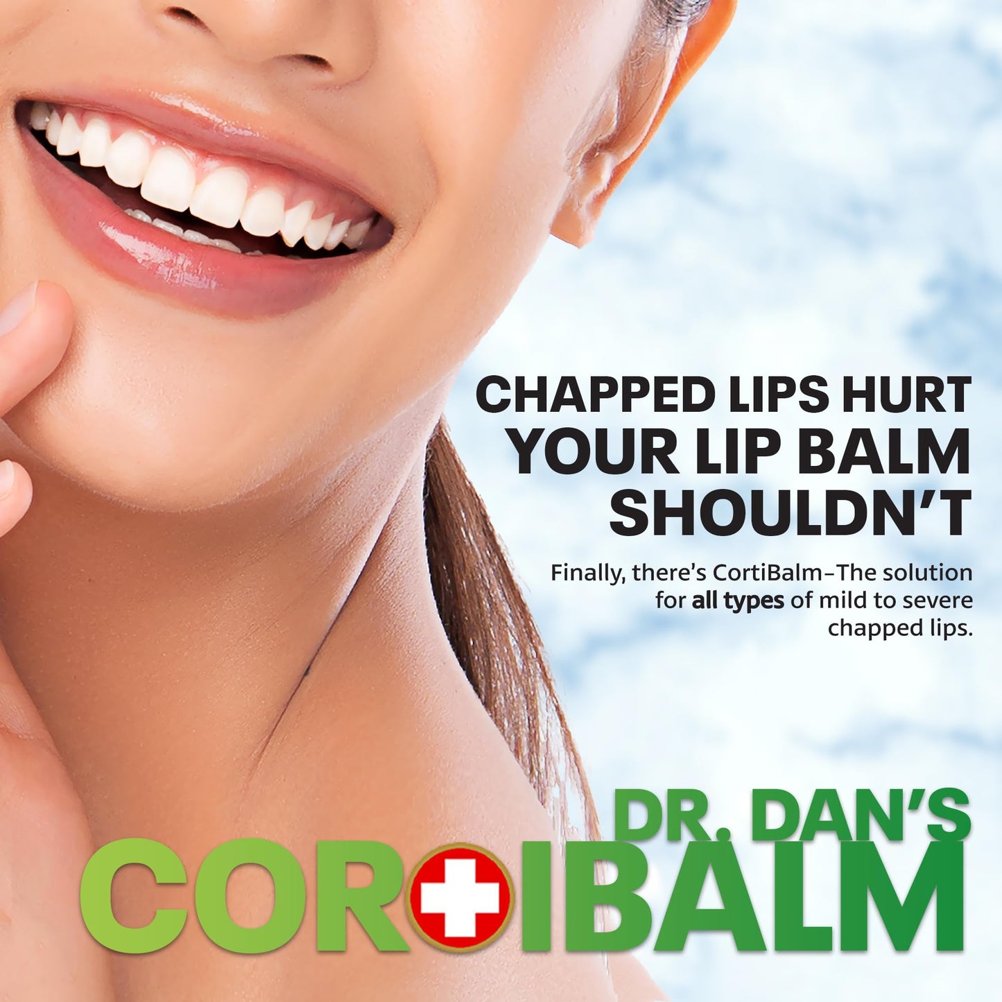 Dr. Dan's Cortibalm Jar - 1 Pack - for Dry Cracked Lips - Healing Lip Balm Jar for Severely Chapped Lips - Designed for Men, Women and Children -