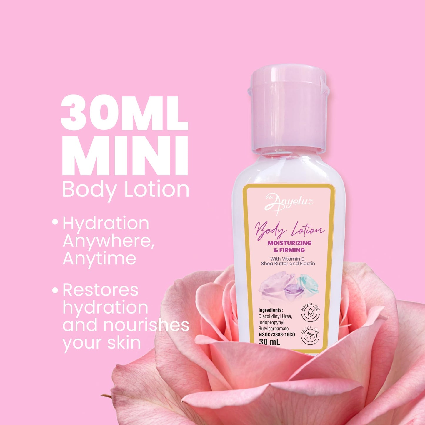 ANYELUZ Kit Duo Moisturizing and Firming Cream + Mini Travel Size | Revitalizes Dry and Damaged Skin | Infused with the Antioxidant Benefits of Vitamin E | Promotes Fresh and Elastic Skin