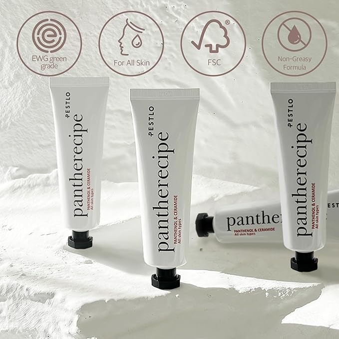 PESTLO Pantherecipe Cream 1.69 fl.oz./50ml - Hydrating & Soothing with Ceramide and Panthenol - Moisturizes, Strengthens Skin Barrier, EWG Green, Lightweight, Non-Greasy, for Day & Night