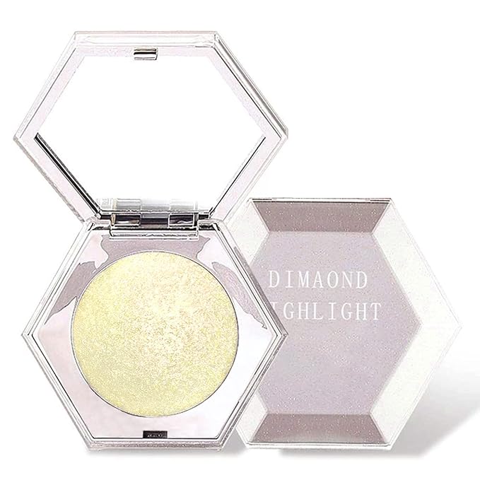Erinde Champagne Gold Face Highlighter Makeup Palette, Shimmer
