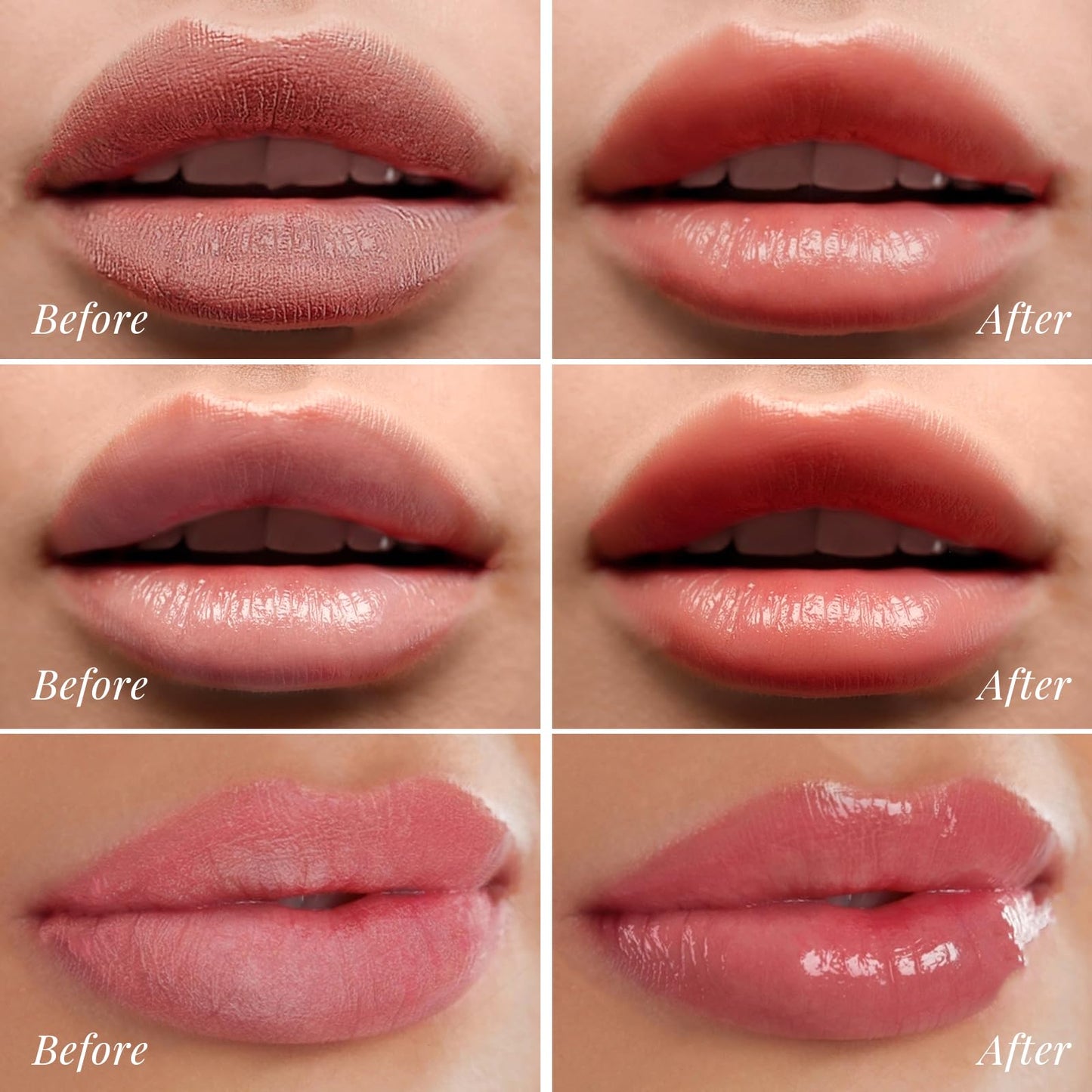 ANRCOLLECT Lip Scrub & Lip Mask - Lip Treatment Care Kit with 2 Lip Exfoliator Scrub & 2 Lip Butter Mask, Intense Hydration Set for Dry Chapped Cracked Lips (4 Pack)