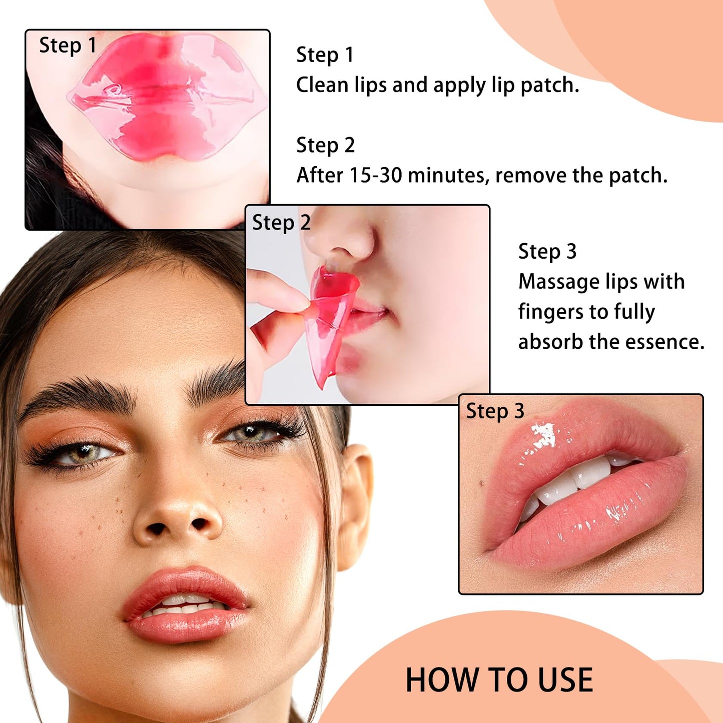 30 Packs Moisturizing Lip Masks,Overnight Lip Patches,Hydrating Lip Mask Set for Lip Care,Plumping Lip Sheet Mask,Lightweight Lip Sleeping Masks for All Skin Types