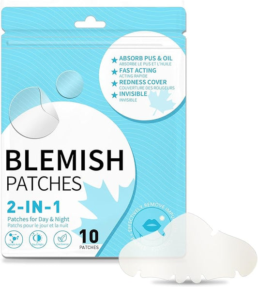 Pimple Patches for Nose 10 CT Acne Patches Nose Pore Strips XL Hydrocolloid Bandages for Face Blemish Pimple Patch Absorbs Oil Overnight