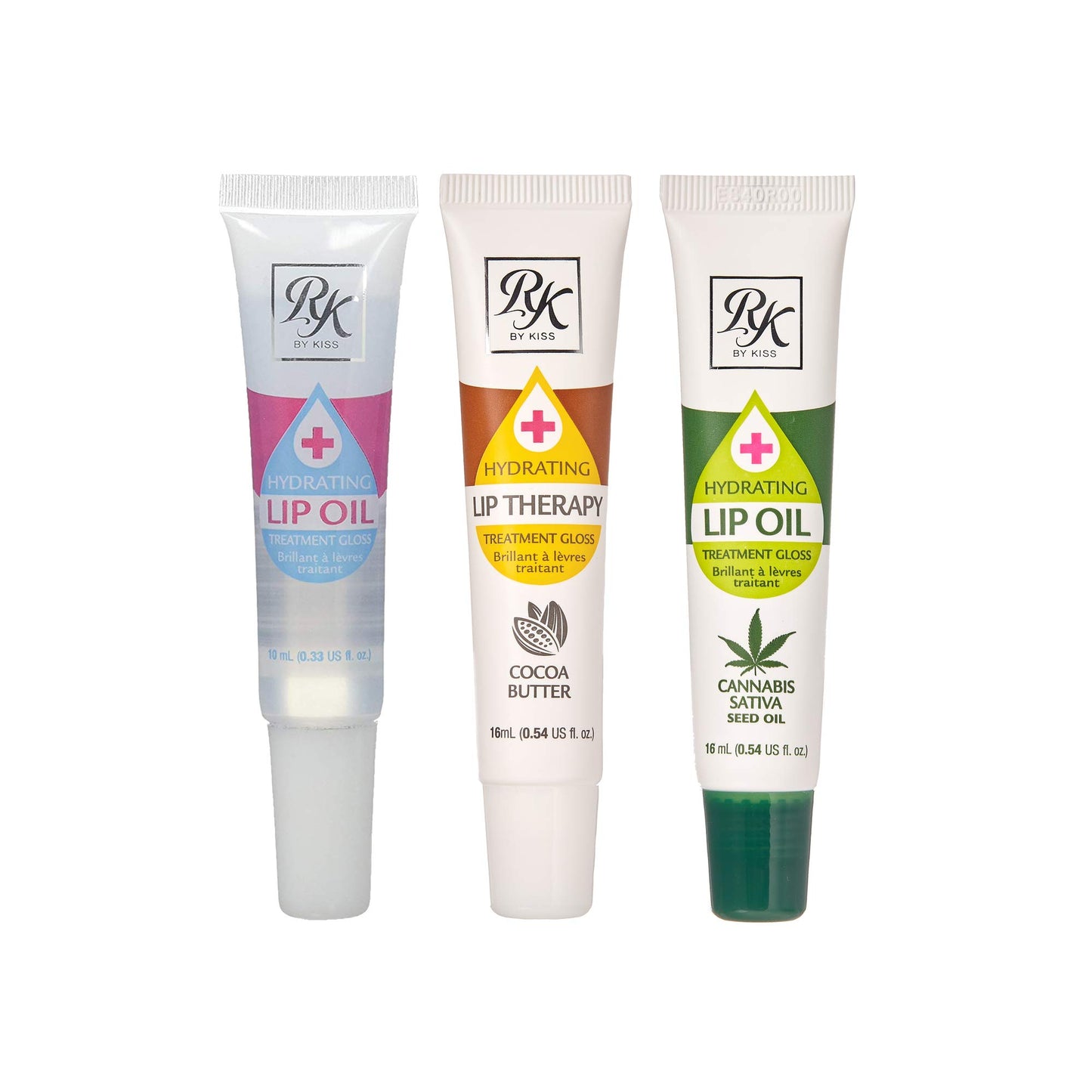 Ruby Kisses Hydrating Lip Therapy Treatment Gloss Cocoa Butter RLO03D1 (3 PACK)