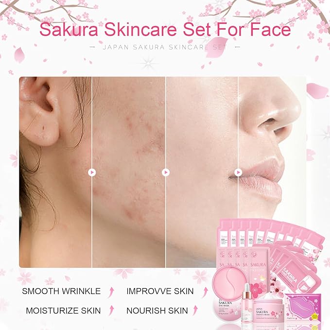 Skincare Set for Teenage Girls, Japan-Sakura