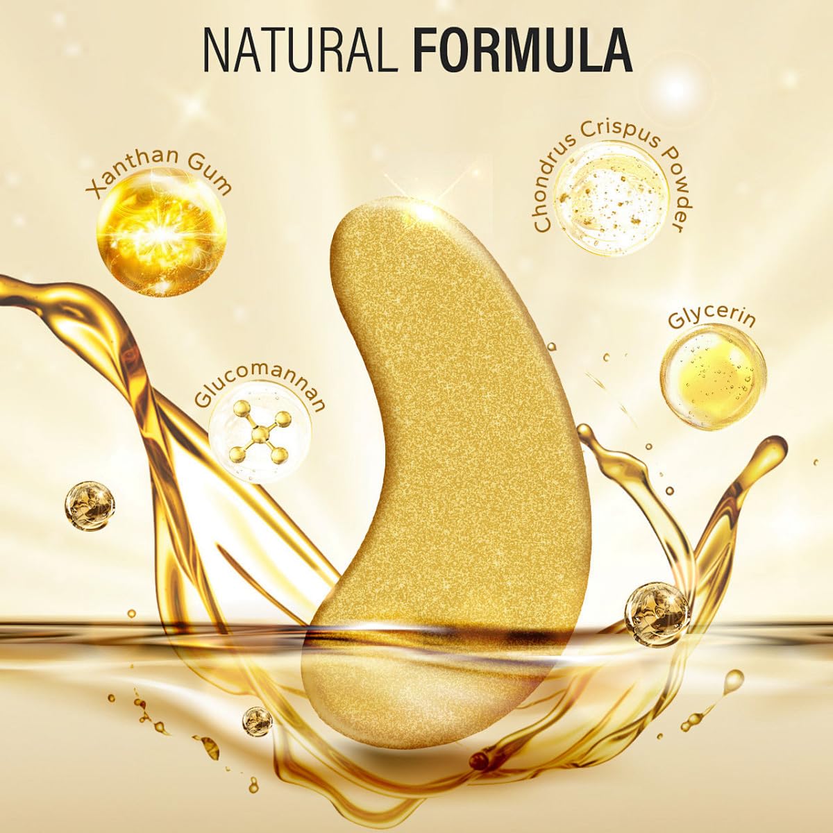 GHFCZOO 30 Pairs Lip & Eye Mask Set - Hydrating Golden Collagen Eye Patches for Dark Circles & Fine Lines, Moisturizing Peach Lip Spa Treatment | Anti-Aging Skincare Combo for Women