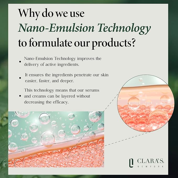 CLARA'S NEW YORK | Brightening Vitamin C Moisturizer Face Cream | with Hyaluronic Acid | Acne Scars Dark Spots Reduce Fine Lines, Healthy Glowing Skin | Non-sticky, Fast-absorbing | 50ml MADE IN USA