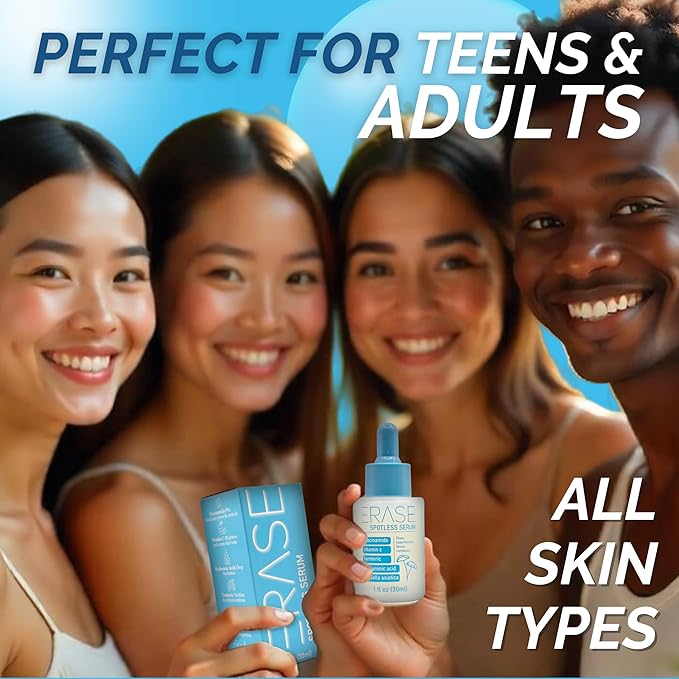 Spotless Serum - Vitamin C Serum for Dark Spots with Niacinamide 5%, Korean Skin Care, Proactive Acne Treatment For Face, Hyaluronic Acid Hydration, Soothing Turmeric & Centella Asiatica, 1fl oz