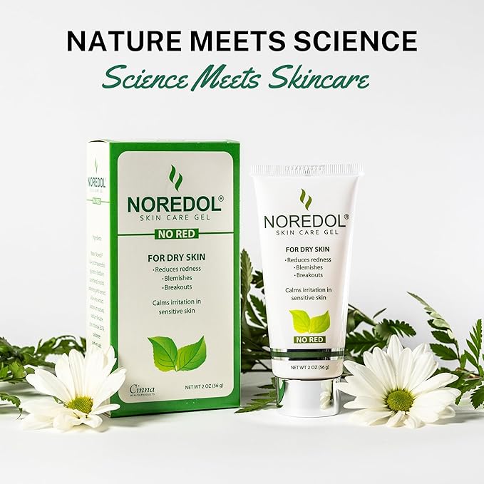 Skin Care Gel - Redness Relief Moisturizer for Dry Skin - Rosacea Treatment for Face - Soothes Prone Skin and Irritation - Fragrance Free 1 oz.