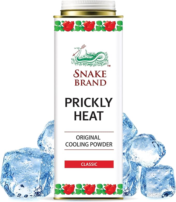 Snake Brand Prickly Heat Cooling Powder for Everyday / 280g) 9 Oz